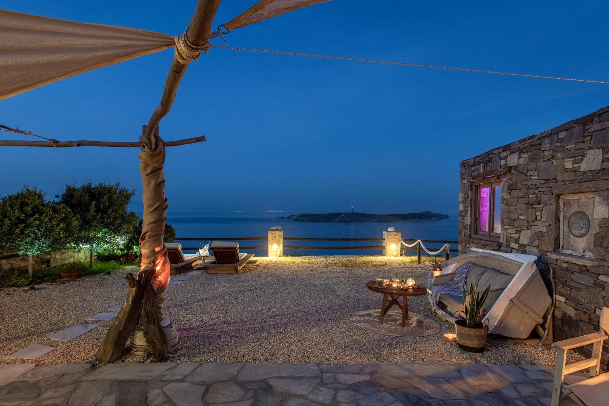 Aegean View - Seaside Apartment In Syros アゾリムノス エクステリア 写真