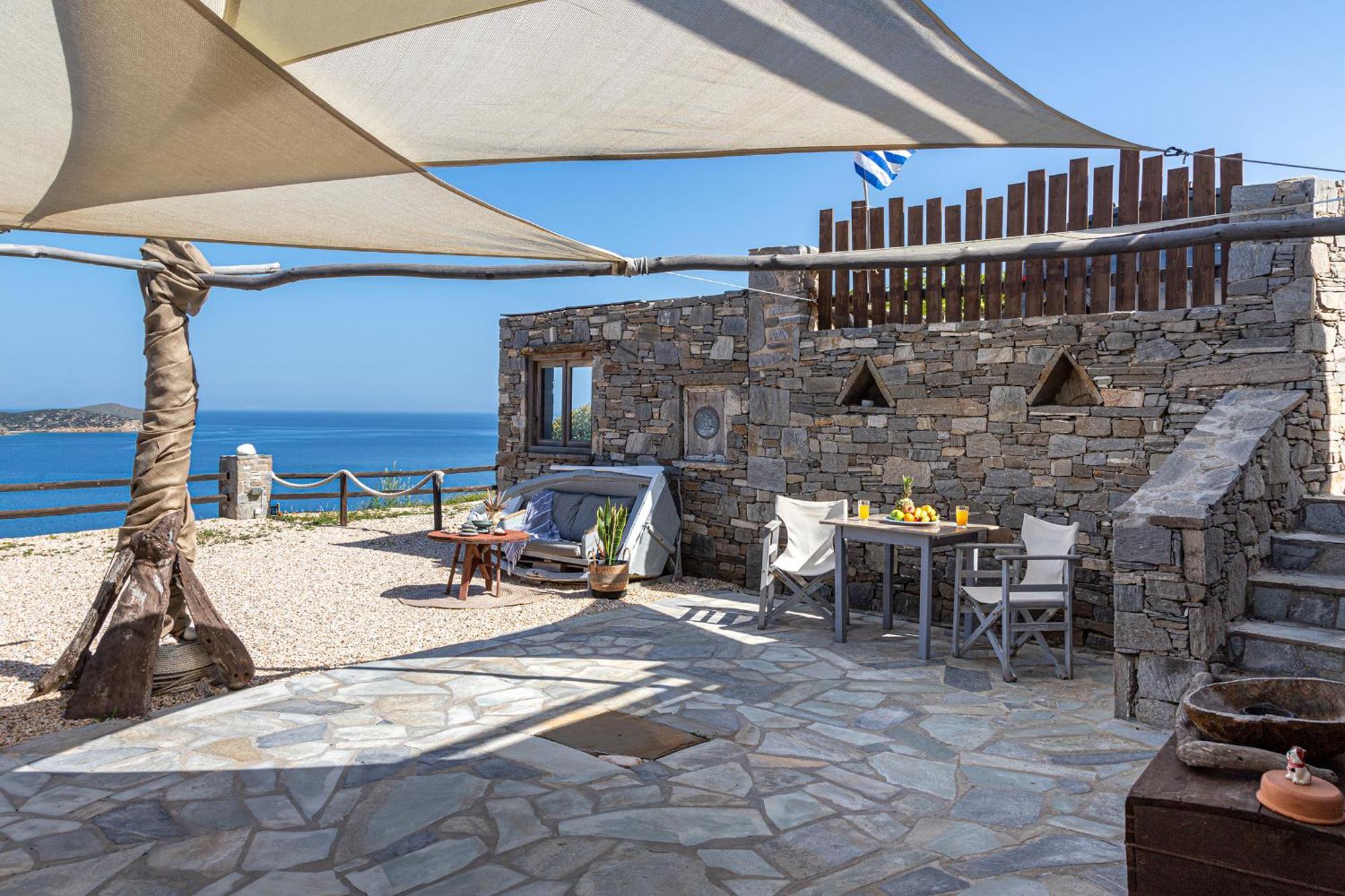 Aegean View - Seaside Apartment In Syros アゾリムノス エクステリア 写真
