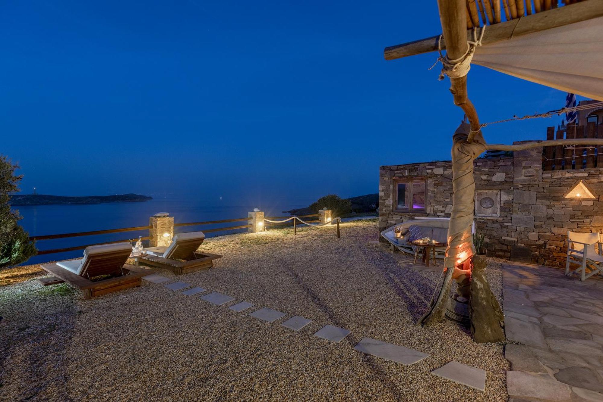 Aegean View - Seaside Apartment In Syros アゾリムノス エクステリア 写真