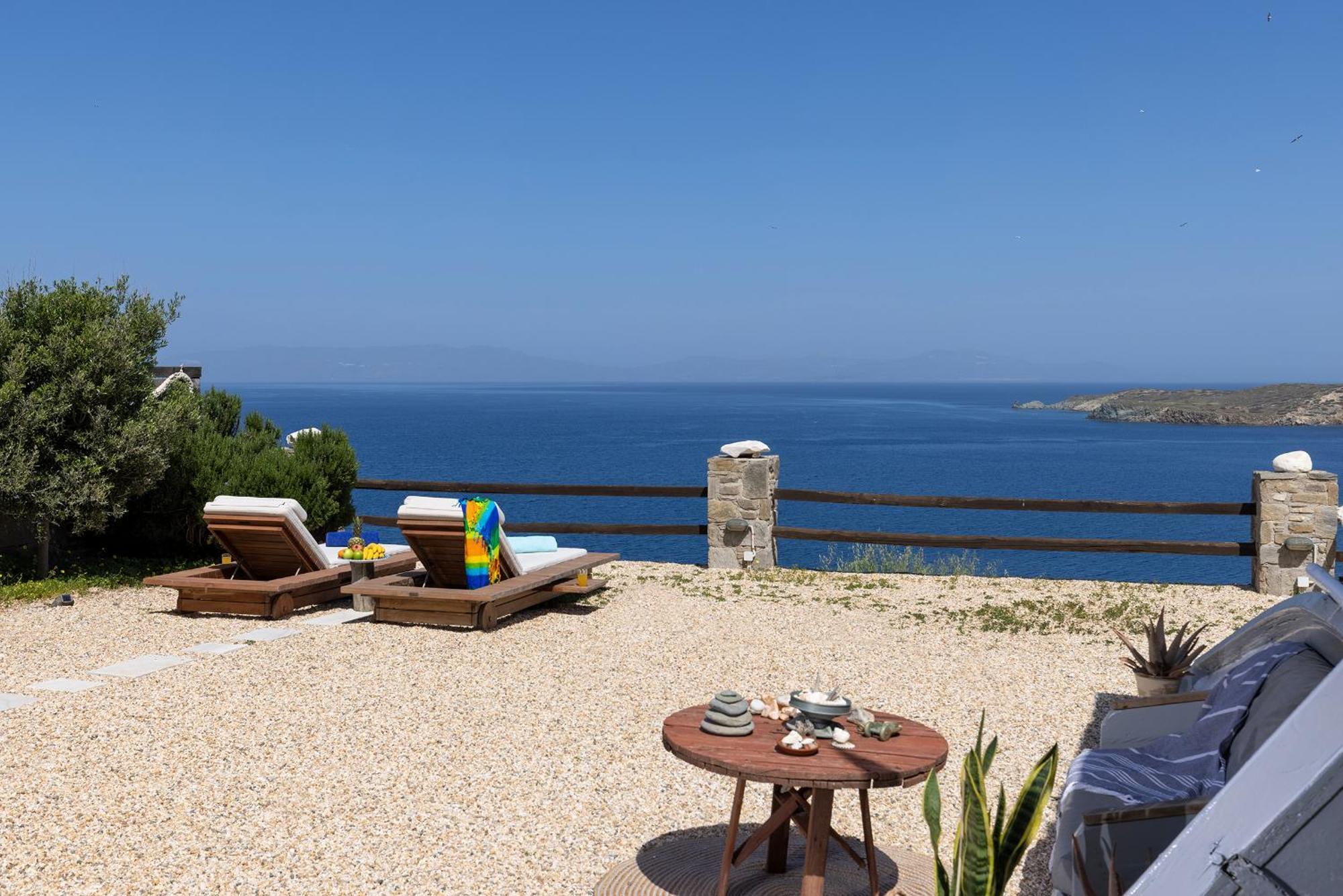 Aegean View - Seaside Apartment In Syros アゾリムノス エクステリア 写真