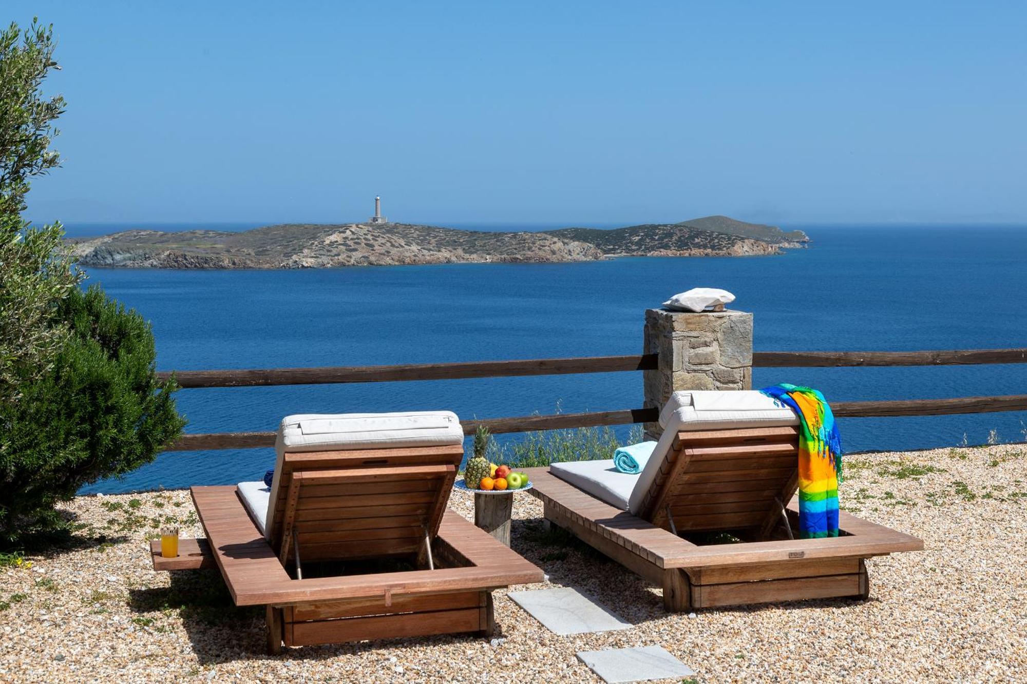 Aegean View - Seaside Apartment In Syros アゾリムノス エクステリア 写真
