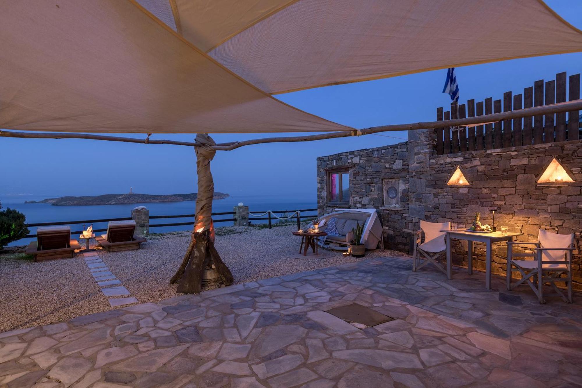Aegean View - Seaside Apartment In Syros アゾリムノス エクステリア 写真