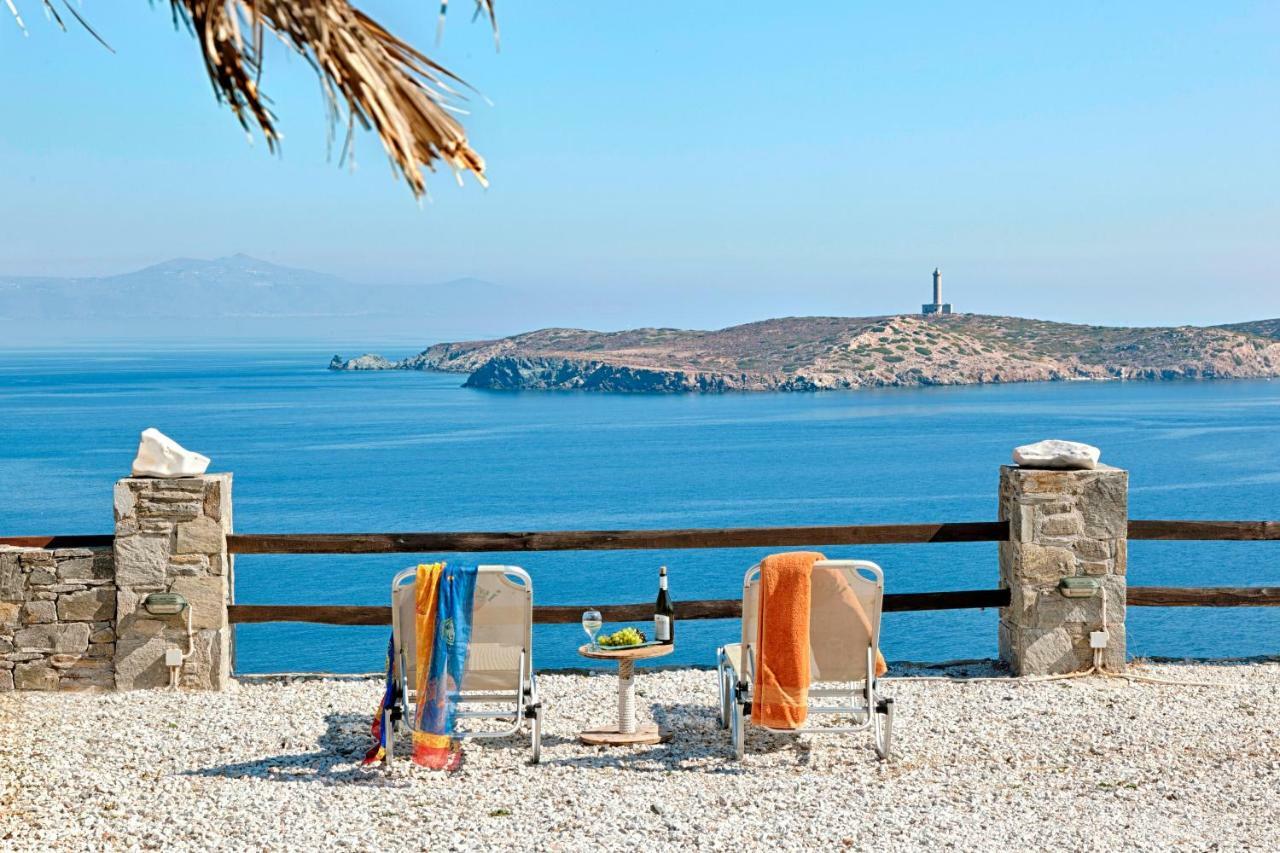 Aegean View - Seaside Apartment In Syros アゾリムノス エクステリア 写真